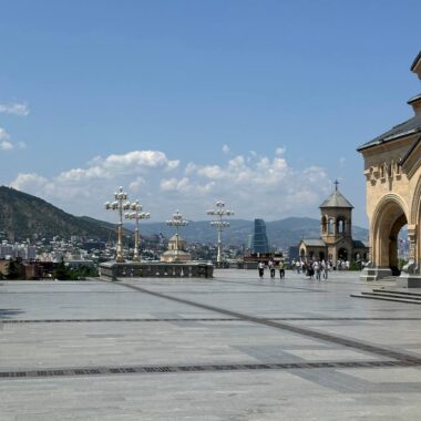 Панорама Тбилиси со смотровой площадки